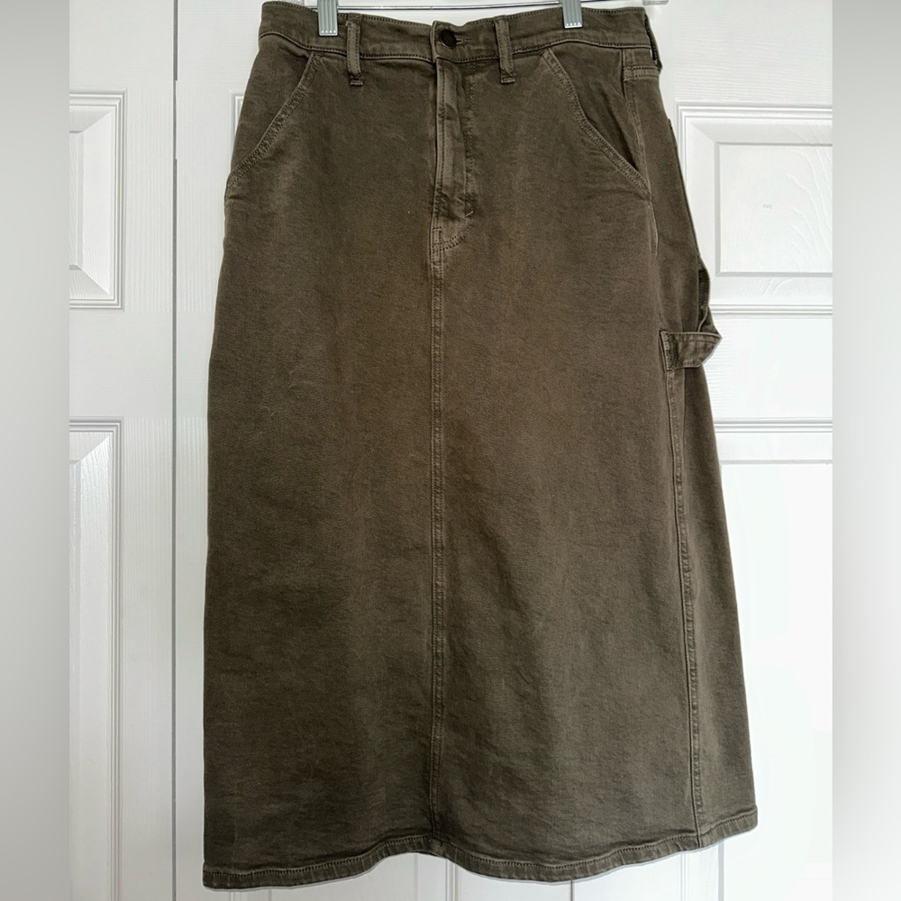 A.n.a Olive Maxi Jean Skirt